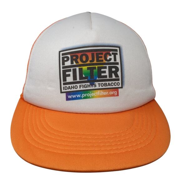Project Filter Idaho Fights Tobacco Trucker Hat Adjustable Mesh Back Hit Wear - Picture 1 of 9